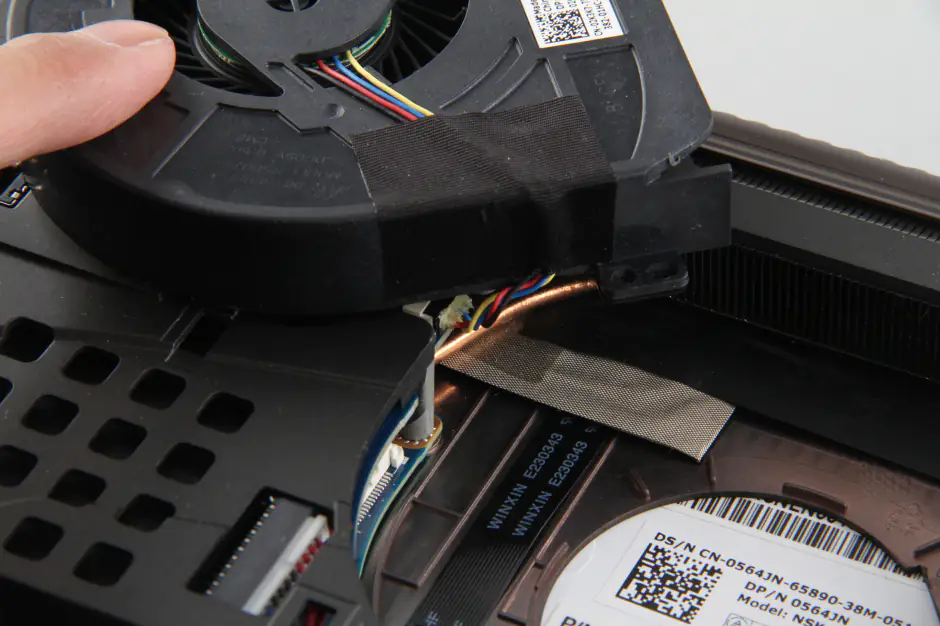 Remove the cooling fan
